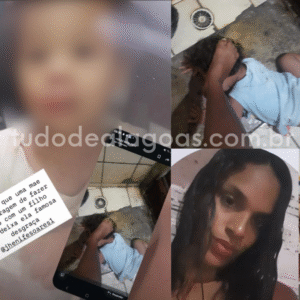 Vídeo mostra criança ensanguentada e mãe publicou foto pisando na cabeça da filha, em colônia leopoldina-AL