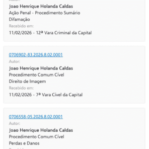 Amorfo, JHC ataca imprensa e processa três jornalistas por dia