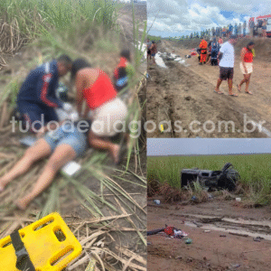 Capotamento na AL-220 deixa uma mulher e deixa morta e outras três pessoas feridos em São Miguel dos Campos