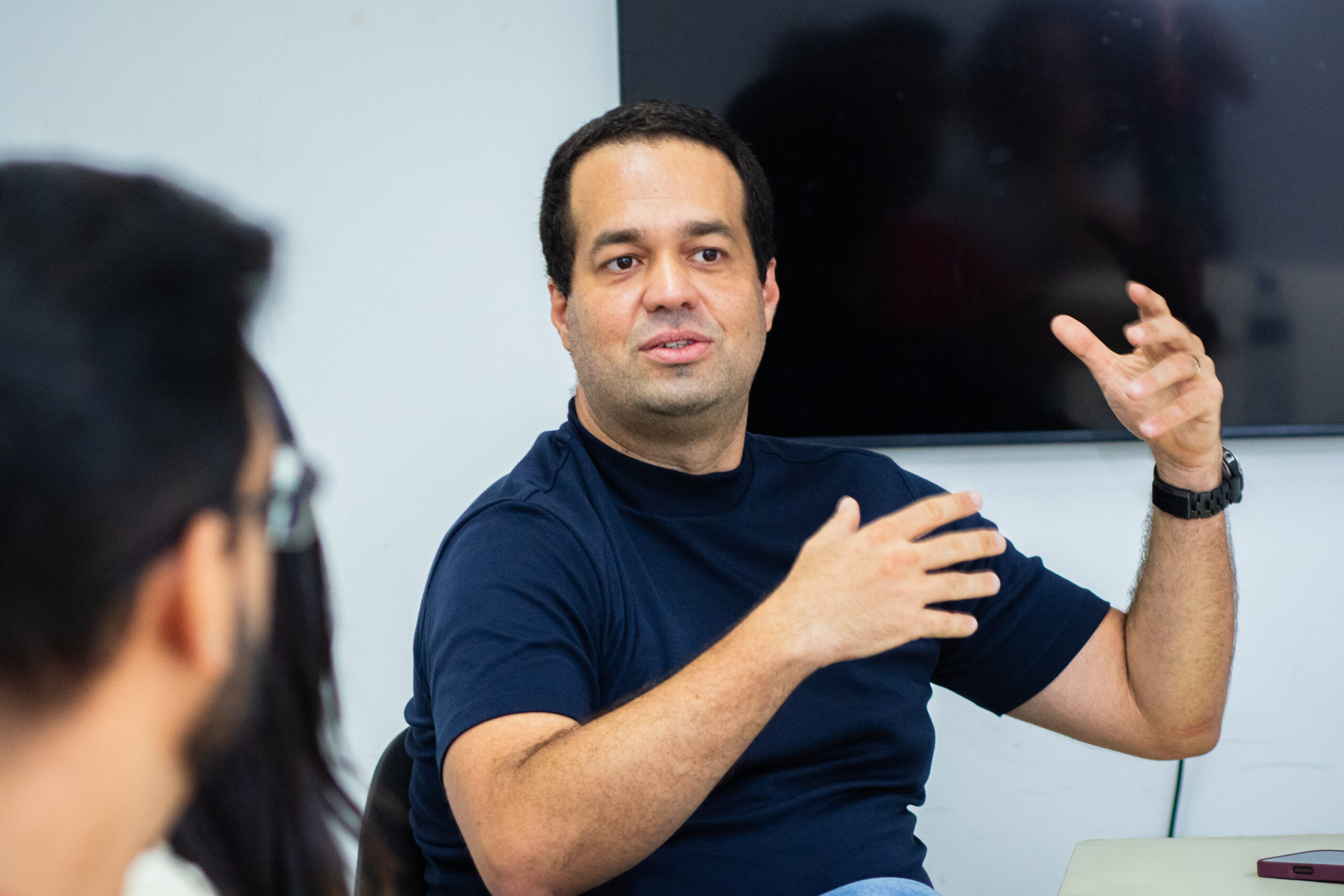 Wendel Palhares participa da roda de conversa sobre Integridade da Informacao como Politica Publica em Alagoas. Foto: Pei Fon